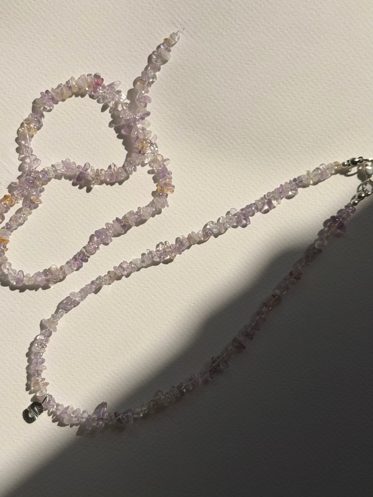 Kette Initial Gem lilac