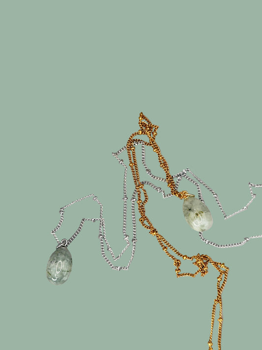 Kette Drop Prehnite