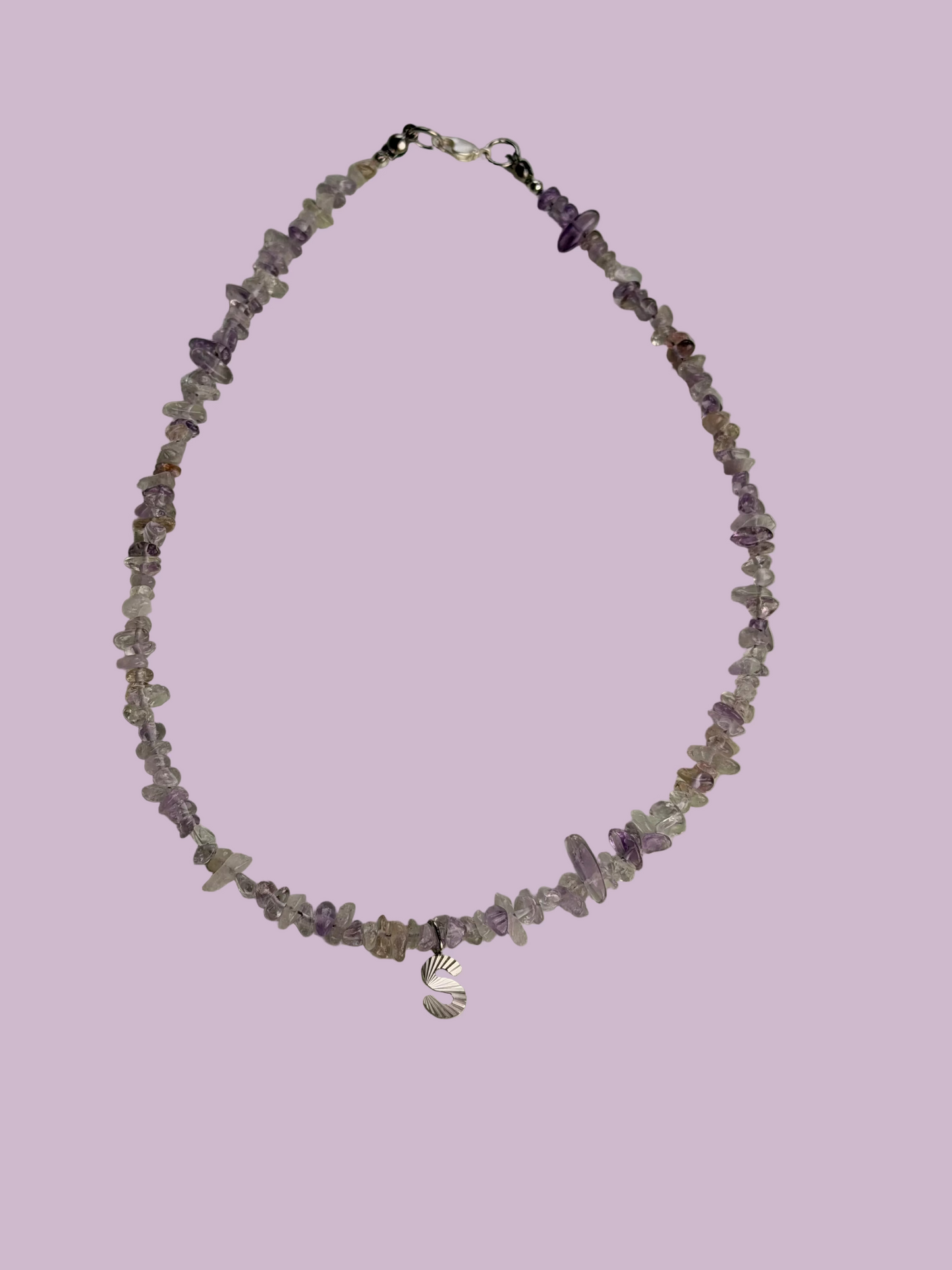 Kette Initial Gem lilac