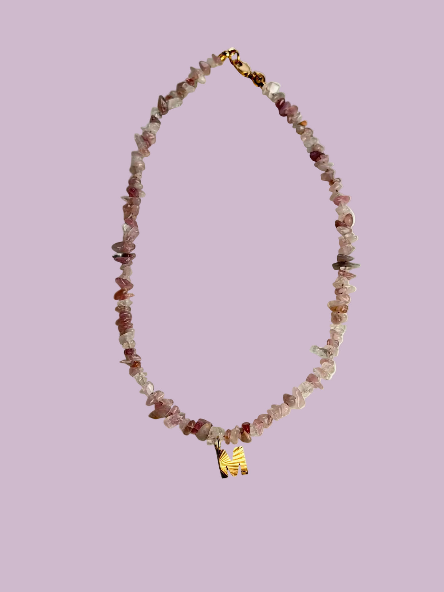 Kette Initial Gem rose