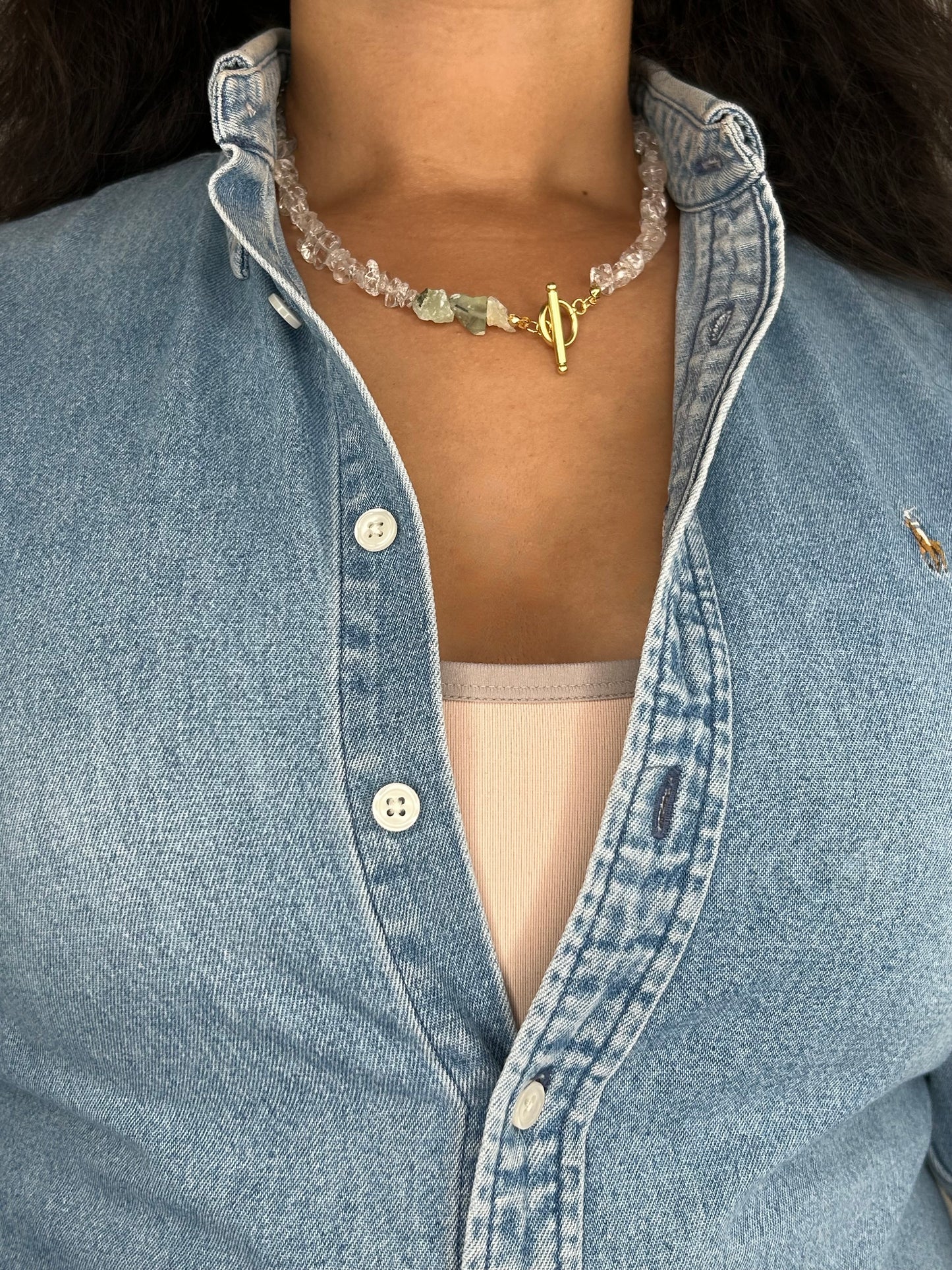 Kette Seethrough clear green