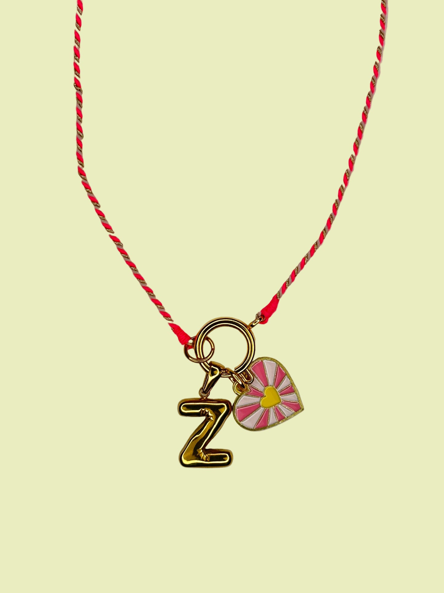 Charm Pink heart sun