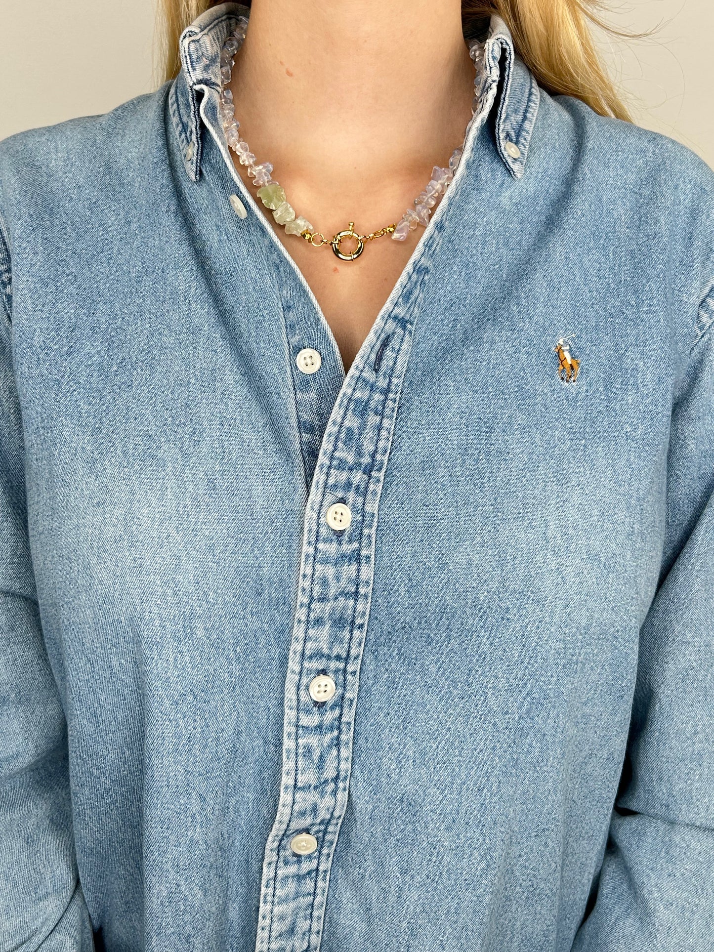 Kette Seethrough clear green