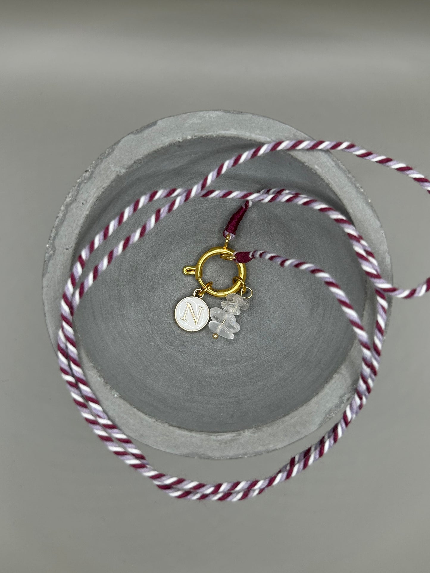 Kette Turnon (burgundy lila weiß)