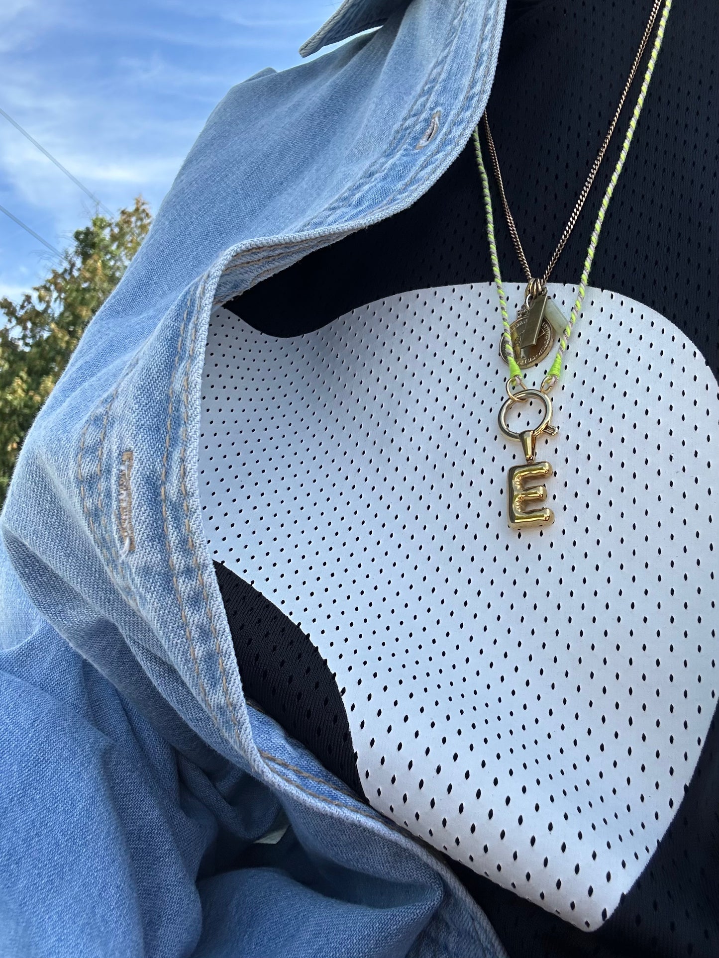 Kette Turnon (neongelb weiß gold)