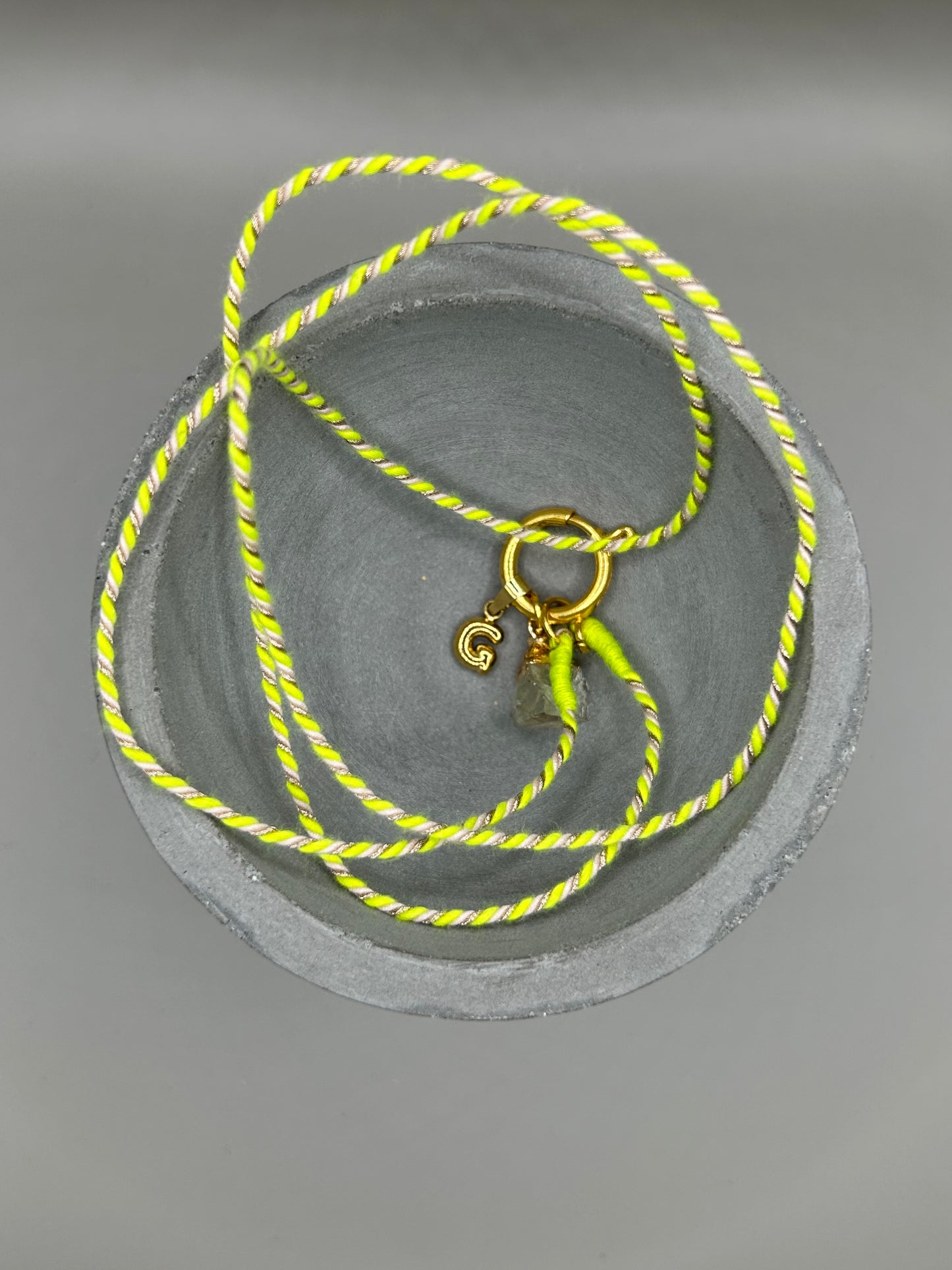 Kette Turnon (neongelb weiß gold)