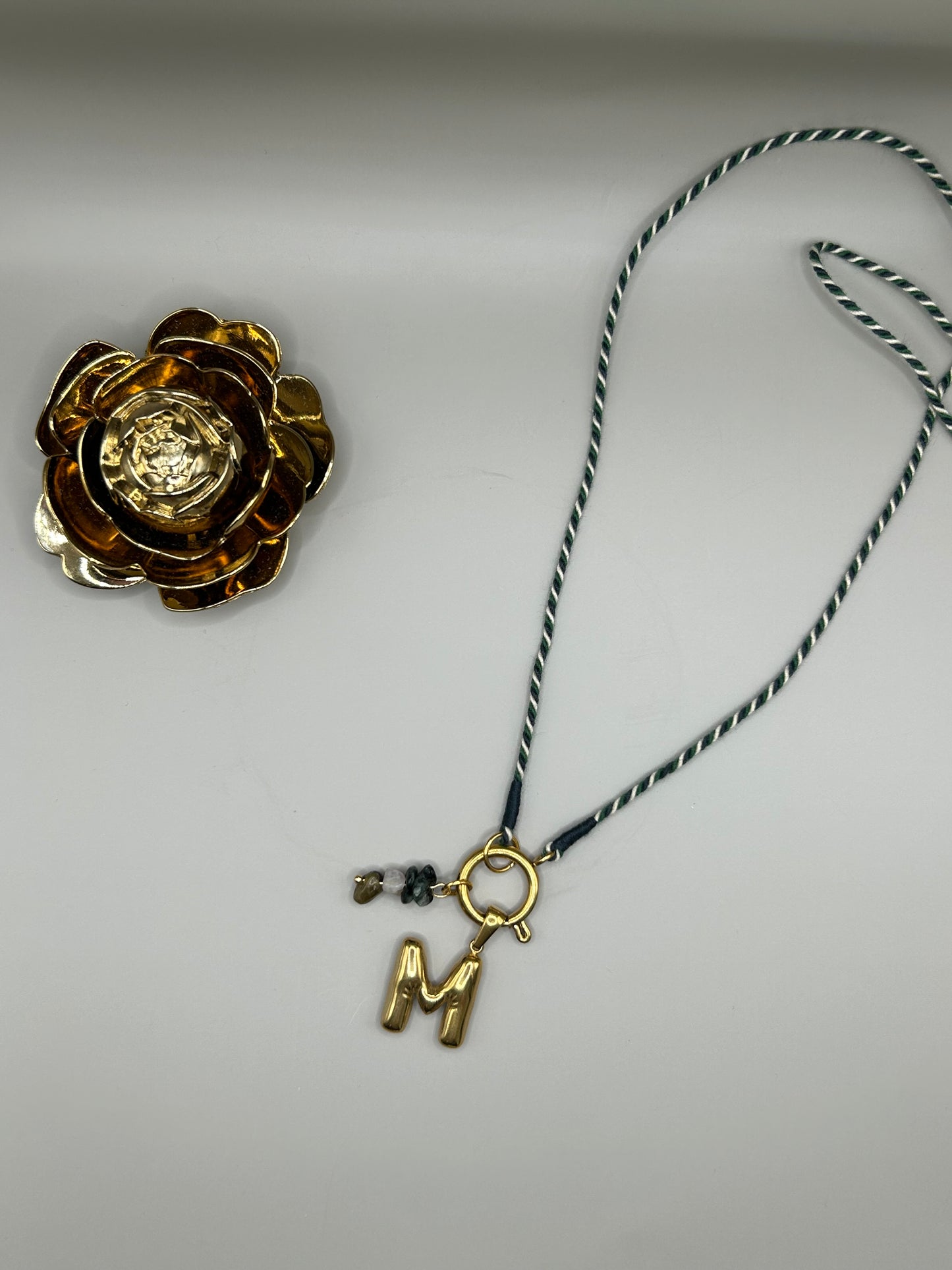 Kette Turnon (grün marine beige gold)