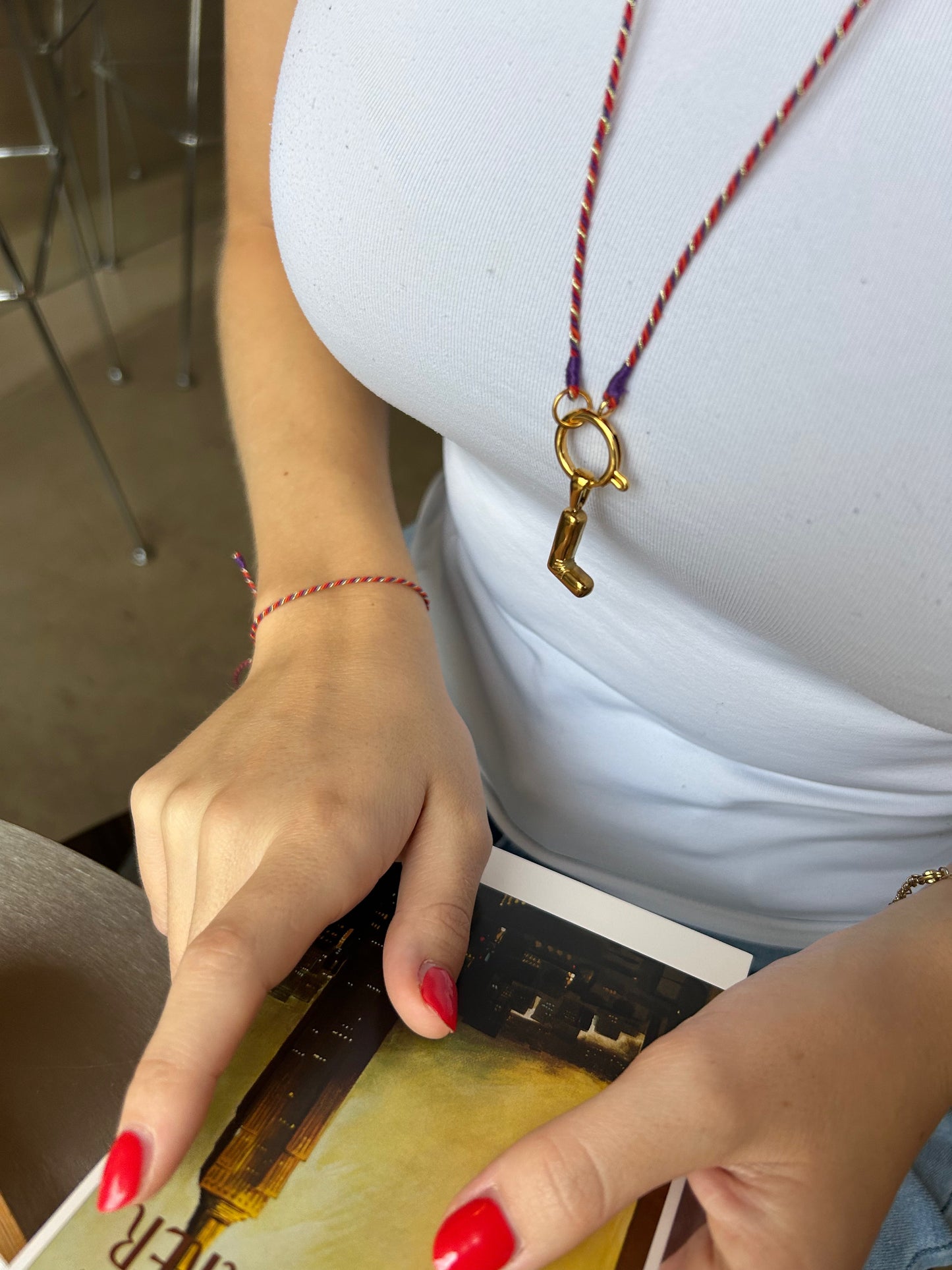 Armband Turnon Mama (lila rot orange gold)