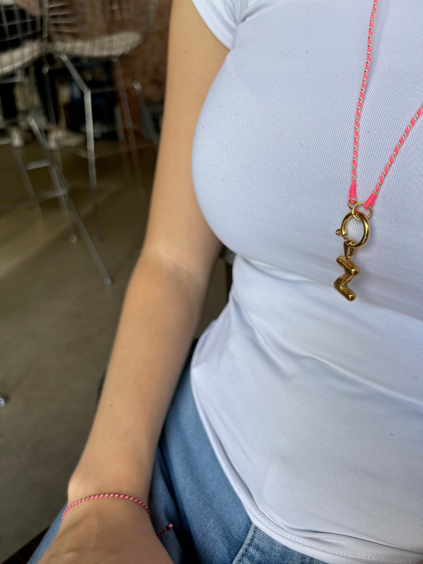 Armband Turnon (pink weiß gold)