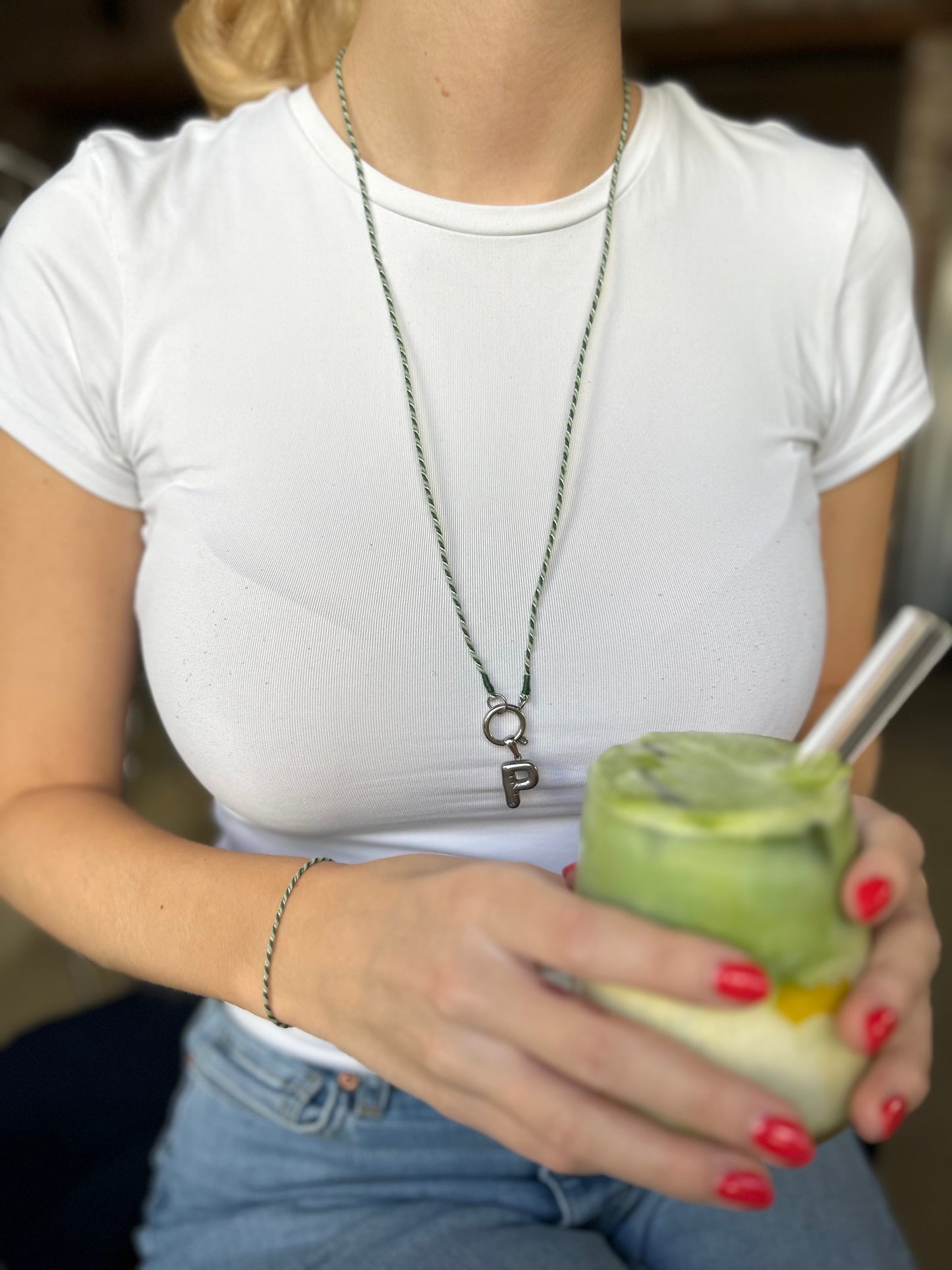 Armband Turnon (grün mint silber)